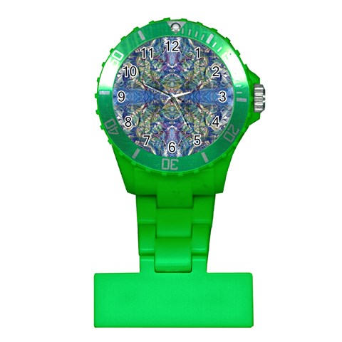 Blue arabesque Plastic Nurses Watch from ArtsNow.com Front