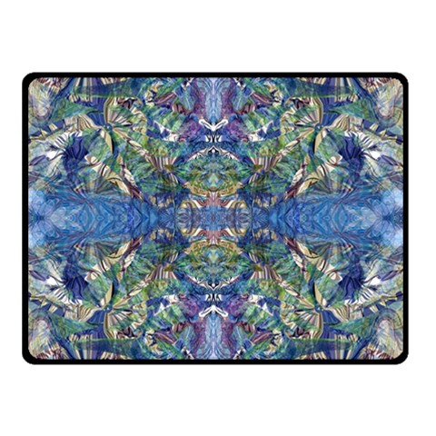 Blue arabesque Two Sides Fleece Blanket (Small) from ArtsNow.com 45 x34  Blanket Front