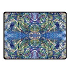 Blue arabesque Two Sides Fleece Blanket (Small) from ArtsNow.com 45 x34  Blanket Front