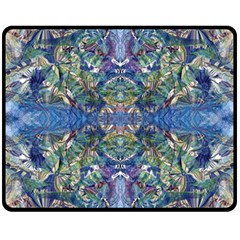 Blue arabesque Two Sides Fleece Blanket (Medium) from ArtsNow.com 58.8 x47.4  Blanket Front