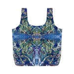 Blue arabesque Full Print Recycle Bag (M)