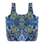 Blue arabesque Full Print Recycle Bag (L)