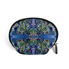 Blue arabesque Accessory Pouch (Small) from ArtsNow.com Front