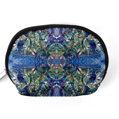 Blue arabesque Accessory Pouch (Medium) from ArtsNow.com Back