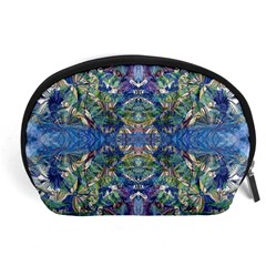 Blue arabesque Accessory Pouch (Large) from ArtsNow.com Front