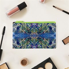 Blue arabesque Cosmetic Bag (XS) from ArtsNow.com Front