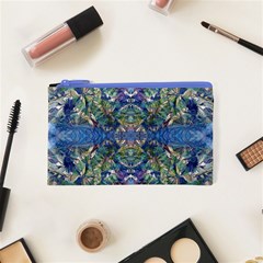 Blue arabesque Cosmetic Bag (XS) from ArtsNow.com Front