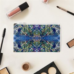 Blue arabesque Cosmetic Bag (XS) from ArtsNow.com Front