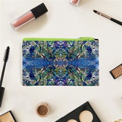 Blue arabesque Cosmetic Bag (XS) from ArtsNow.com Back