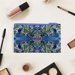 Blue arabesque Cosmetic Bag (XS) from ArtsNow.com Back