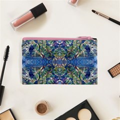 Blue arabesque Cosmetic Bag (XS) from ArtsNow.com Back