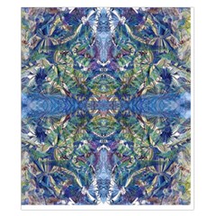 Blue arabesque Duvet Cover Double Side (California King Size) from ArtsNow.com Back