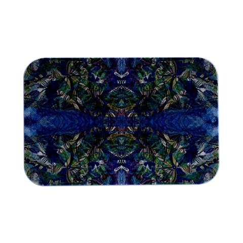 Blue arabesque Open Lid Metal Box (Silver)   from ArtsNow.com Front