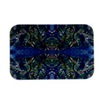 Blue arabesque Open Lid Metal Box (Silver)  