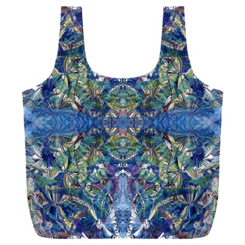 Blue arabesque Full Print Recycle Bag (XXL) from ArtsNow.com Front