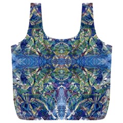 Blue arabesque Full Print Recycle Bag (XXL) from ArtsNow.com Front