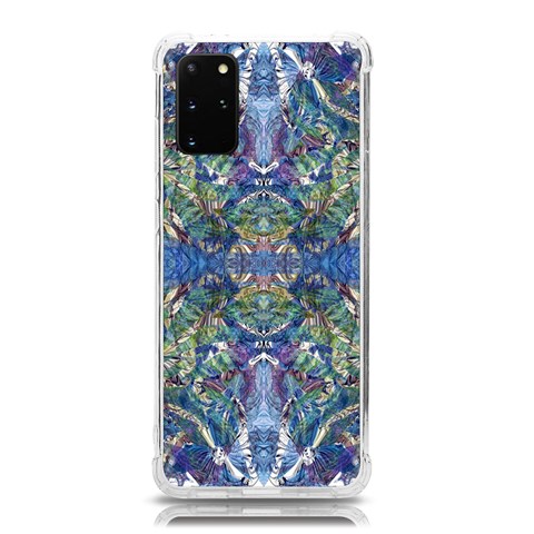 Blue arabesque Samsung Galaxy S20 Plus 6.7 Inch TPU UV Case from ArtsNow.com Front