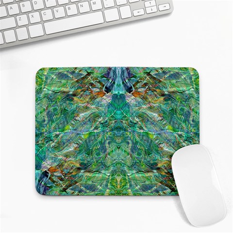 Green Repeats I Small Mousepad from ArtsNow.com Front