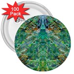 Green Repeats I 3  Buttons (100 pack) 