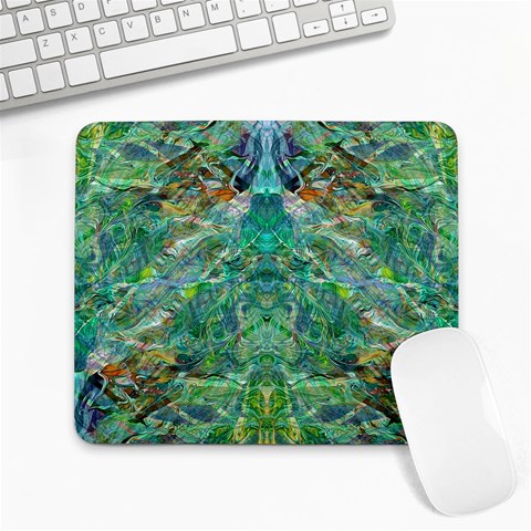 Green Repeats I Large Mousepad from ArtsNow.com Front