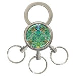 Green Repeats I 3-Ring Key Chain