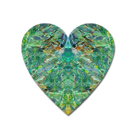 Green Repeats I Heart Magnet from ArtsNow.com Front