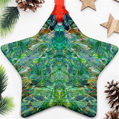 Green Repeats I Star Ornament (Two Sides) from ArtsNow.com Front