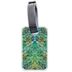 Green Repeats I Luggage Tag (two sides) from ArtsNow.com Front