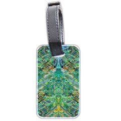 Green Repeats I Luggage Tag (two sides) from ArtsNow.com Back