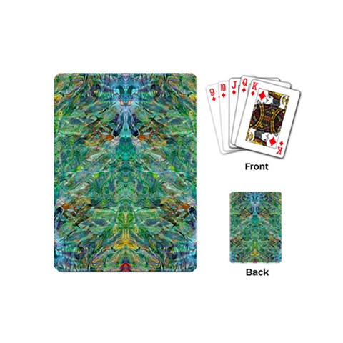 Green Repeats I Playing Cards Single Design (Mini) from ArtsNow.com Back