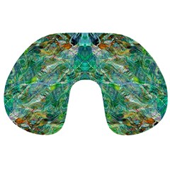 Green Repeats I Travel Neck Pillow from ArtsNow.com Front