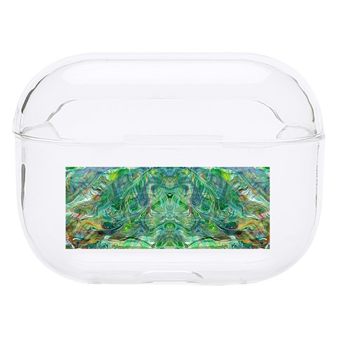 Green Repeats I Hard PC AirPods Pro Case from ArtsNow.com Front