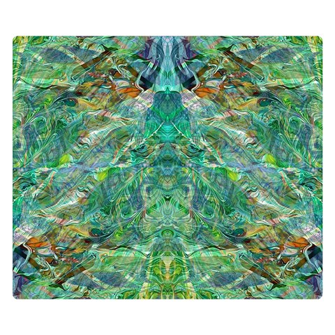 Green Repeats I Premium Plush Fleece Blanket (Small) from ArtsNow.com 50 x40  Blanket Front