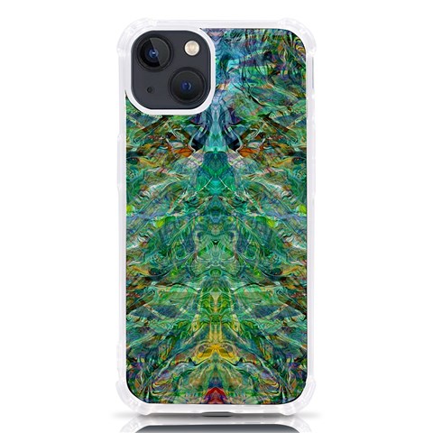 Green Repeats I iPhone 13 TPU UV Print Case from ArtsNow.com Front