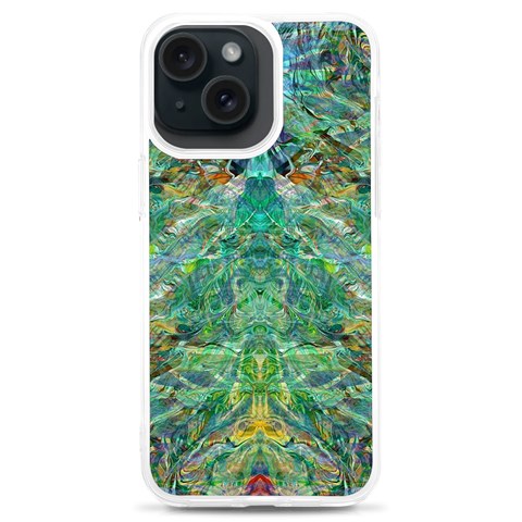 Green Repeats I iPhone 15 Plus TPU UV Print Case from ArtsNow.com Front