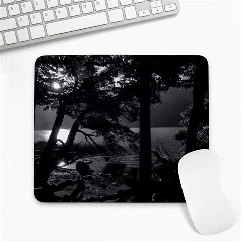 Los Alerces National Park Waterfront Landscape, Argentina002 Large Mousepad from ArtsNow.com Front