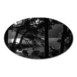 Los Alerces National Park Waterfront Landscape, Argentina002 Oval Magnet