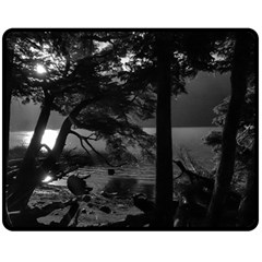 Los Alerces National Park Waterfront Landscape, Argentina002 Two Sides Fleece Blanket (Medium) from ArtsNow.com 58.8 x47.4  Blanket Back