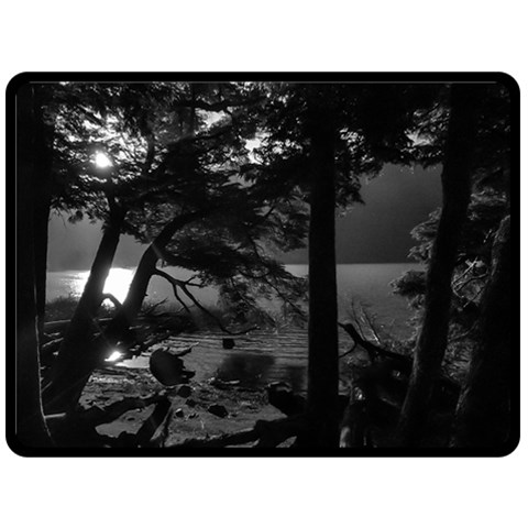 Los Alerces National Park Waterfront Landscape, Argentina002 Two Sides Fleece Blanket (Large) from ArtsNow.com 80 x60  Blanket Back