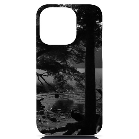 Los Alerces National Park Waterfront Landscape, Argentina002 iPhone 14 Pro Black UV Print PC Hardshell Case from ArtsNow.com Front