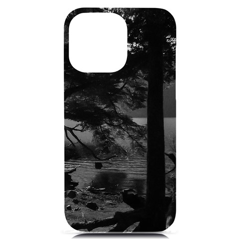 Los Alerces National Park Waterfront Landscape, Argentina002 iPhone 14 Pro Max Black UV Print PC Hardshell Case from ArtsNow.com Front