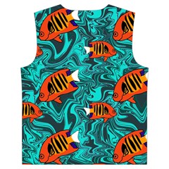 Flame Swirls Kid s Button Up Puffer Vest from ArtsNow.com Back