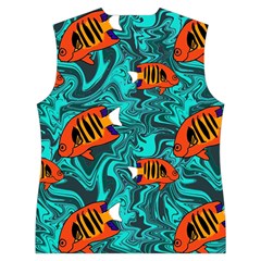 Flame Swirls Women s Button Up Vest from ArtsNow.com Back