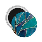 Aqua Batik, Abstract, Colorful 2.25  Magnets