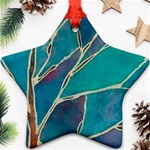 Aqua Batik, Abstract, Colorful Ornament (Star)