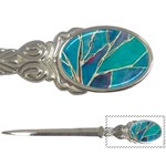 Aqua Batik, Abstract, Colorful Letter Opener