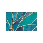 Aqua Batik, Abstract, Colorful Sticker (Rectangular)