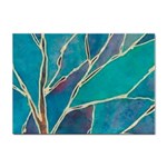 Aqua Batik, Abstract, Colorful Sticker A4 (10 pack)