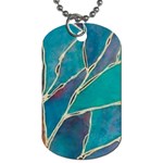 Aqua Batik, Abstract, Colorful Dog Tag (Two Sides)