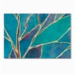 Aqua Batik, Abstract, Colorful Postcard 4 x 6  (Pkg of 10)